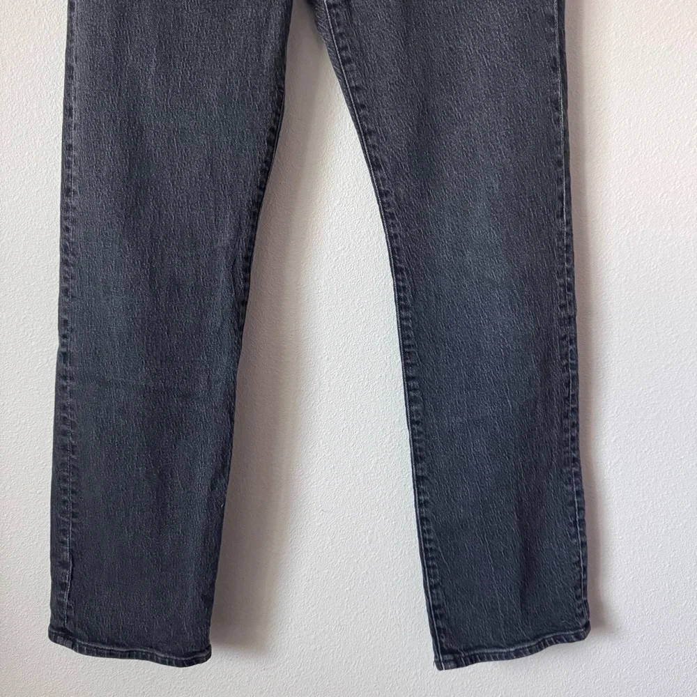 Madewell 90”s Straight Leg Classic Black Denim Jeans - Picture 3 of 12
